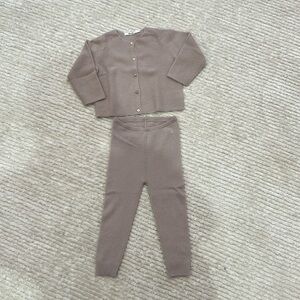 Bonpoint Taupe Kids Matching Set